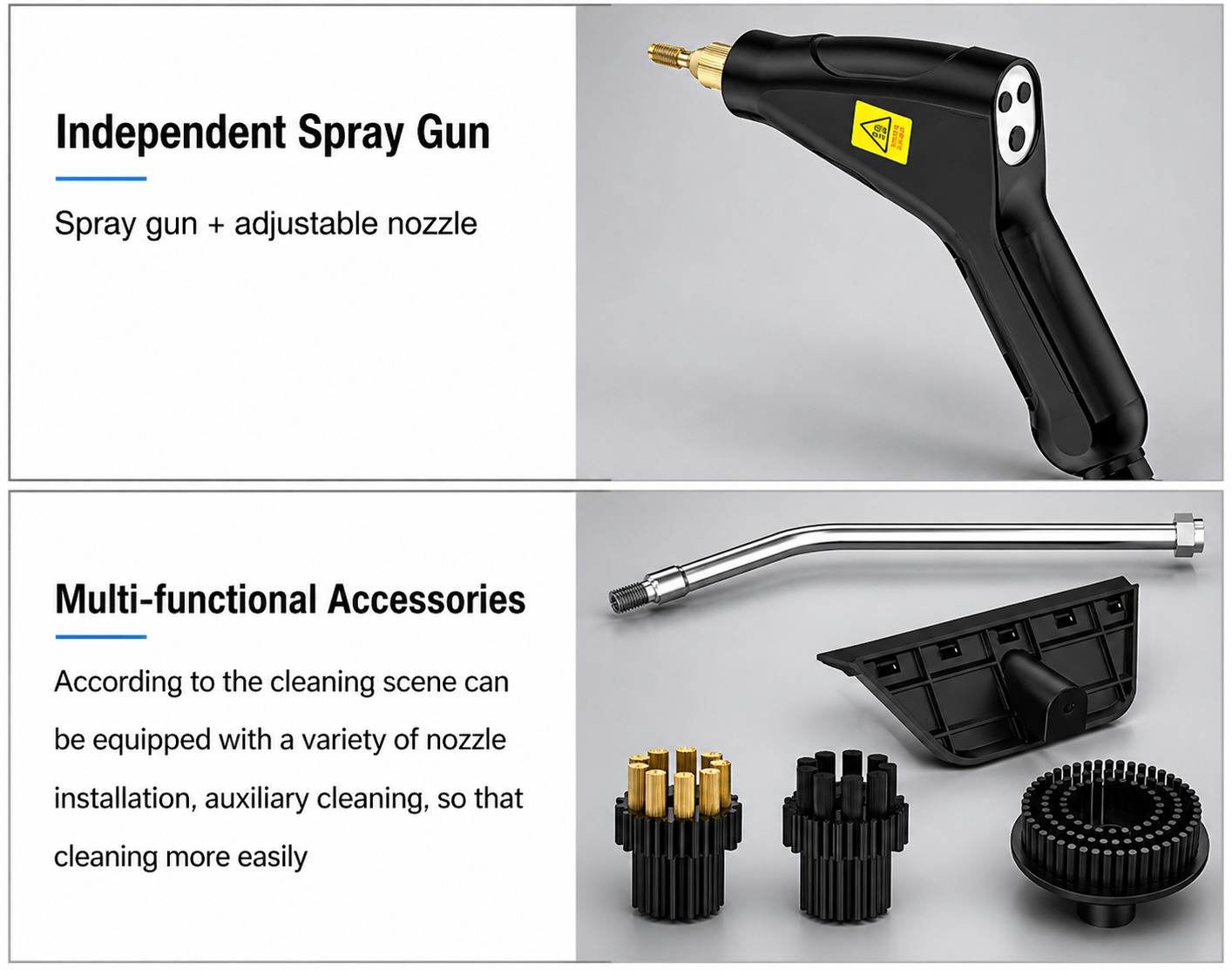 Powerful 2500W Handheld Steam Cleaner