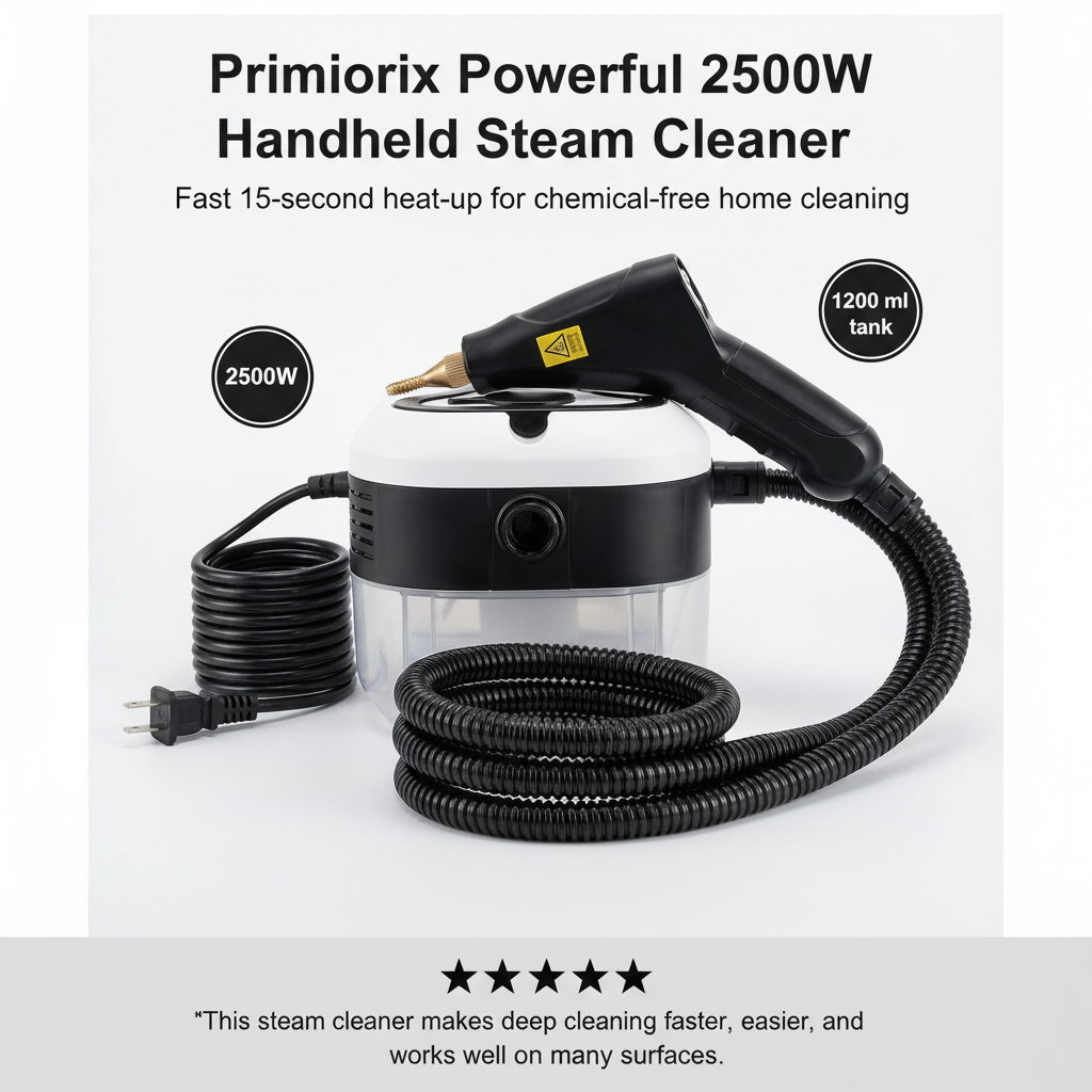 Powerful 2500W Handheld Steam Cleaner