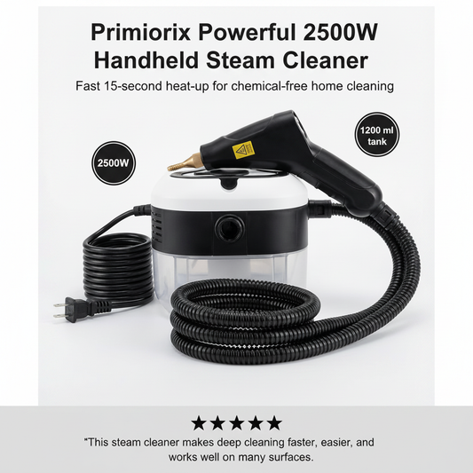 Powerful 2500W Handheld Steam Cleaner